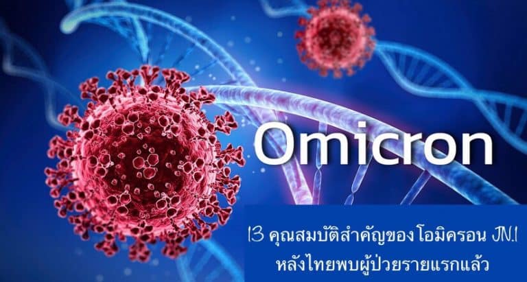 13 คุณสมบัติสำคัญของโอมิครอน JN.1 หลังไทยพบผู้ป่วยรายแรกแล้ว