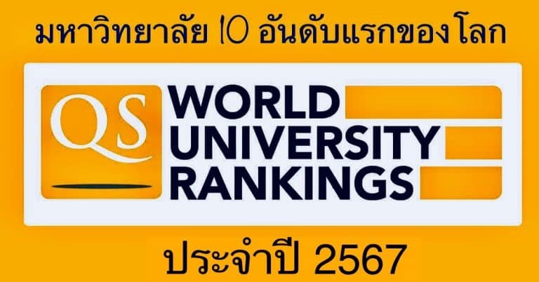 มหาวิทยาลัย 10 อันดับแรกของโลกประจำปี 2567