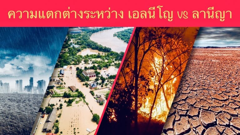 ความแตกต่างระหว่าง เอลนีโญ vs ลานีญา