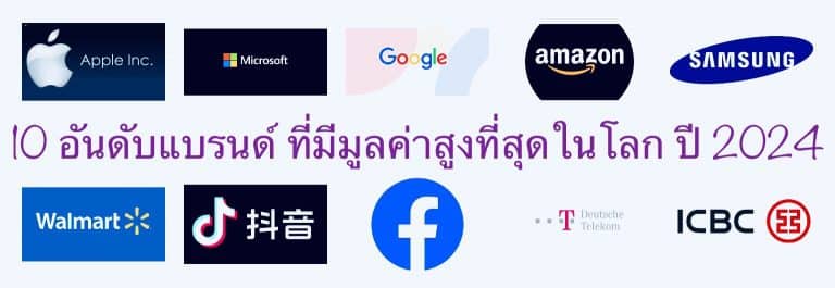 10 อันดับแบรนด์ ที่มีมูลค่าสูงที่สุดในโลก ปี 2024
