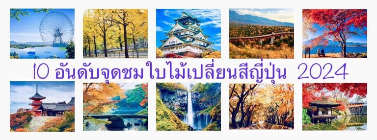 10 อันดับจุดชมใบไม้เปลี่ยนสีญี่ปุ่น 2024