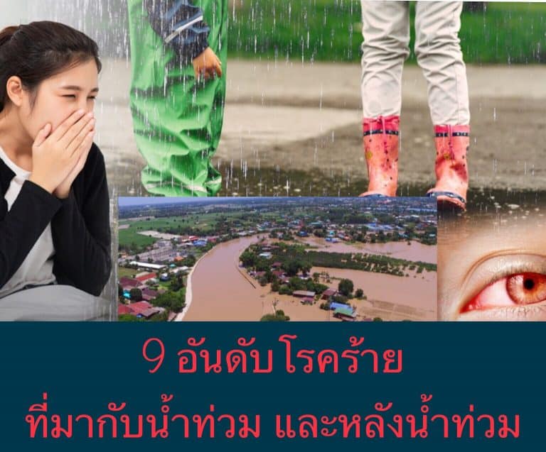 9 อันดับโรคร้าย ที่มากับ น้ำท่วมและหลังน้ำท่วม