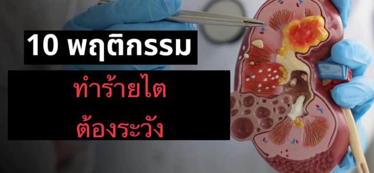 10 พฤติกรรมทำลายไต ต้องระวัง