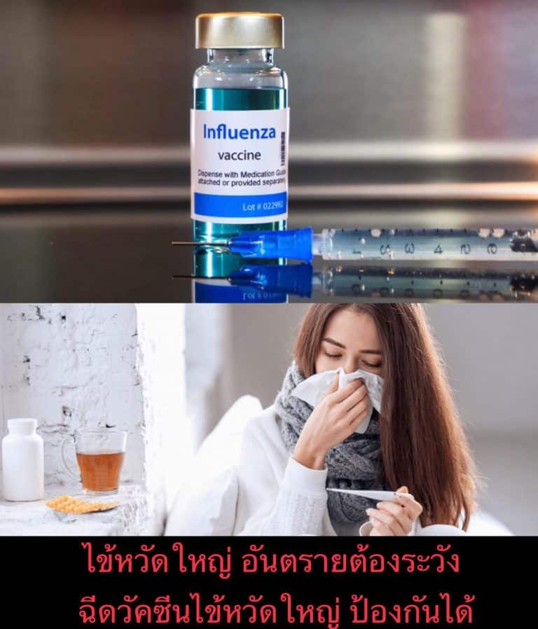 ไข้หวัดใหญ่ อันตรายต้องระวัง ฉีดวัคซีนไข้หวัดใหญ่ ป้องกันได้