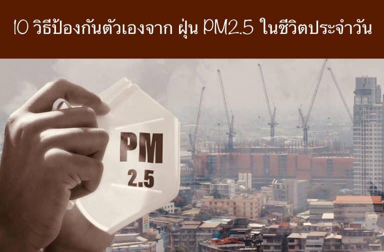 10 วิธีป้องกันตัวเองจาก ฝุ่น PM2.5 ในชีวิตประจำวัน