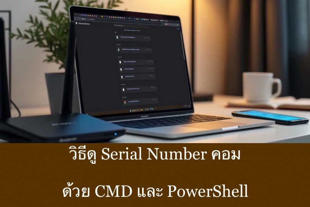 วิธีดู Serial Number คอมด้วย CMD และ PowerShell