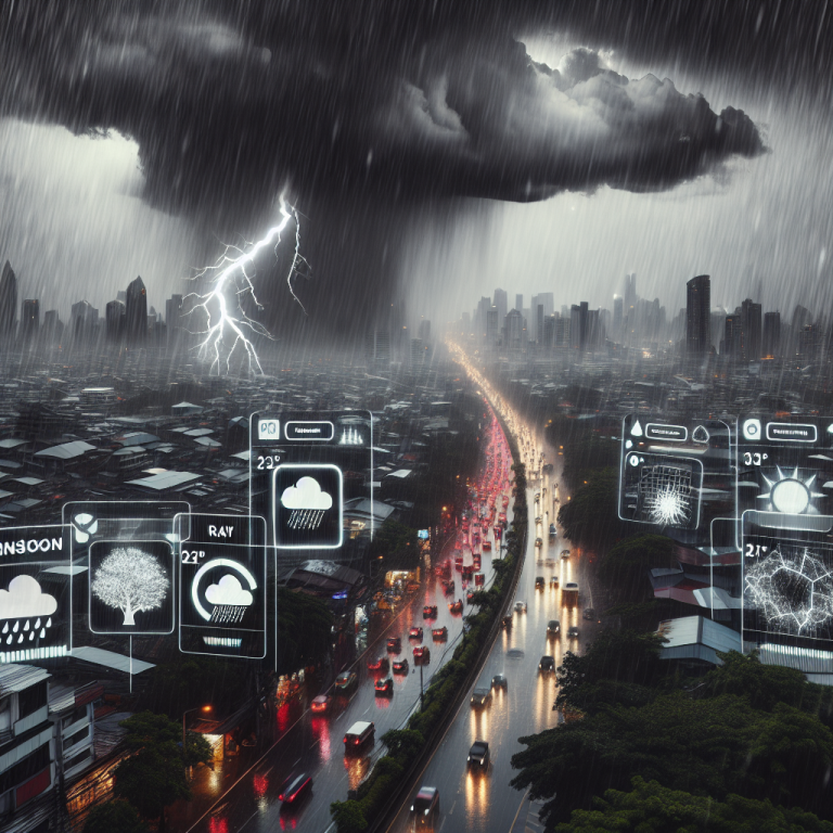 การเตือนฝนหนักในฤดูมรสุมไทย