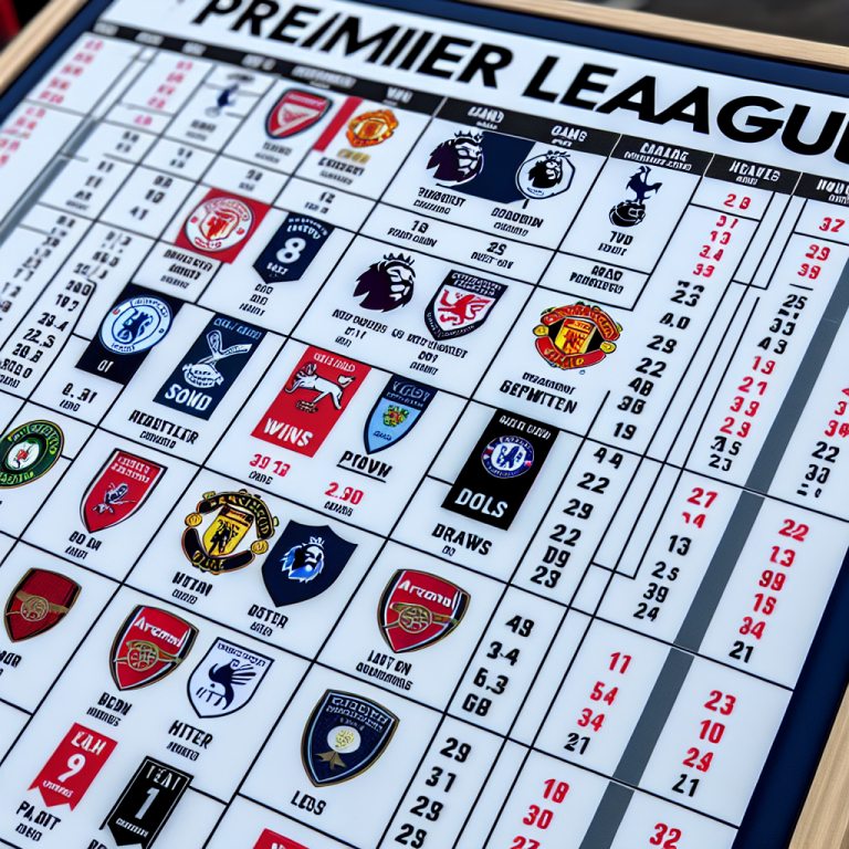 การวิเคราะห์อันดับพรีเมียร์ลีก: Premier League Standings