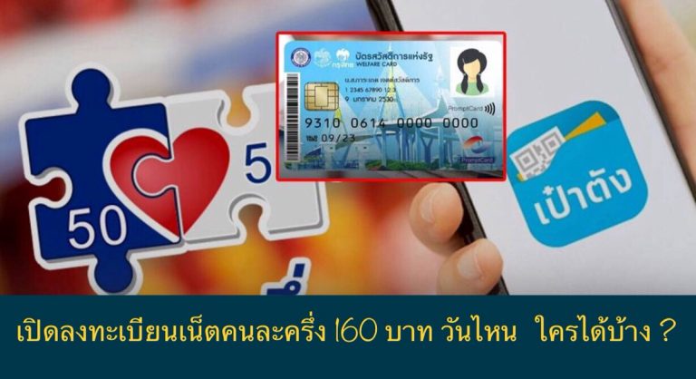 เปิดลงทะเบียนเน็ตคนละครึ่ง 160 บาท วันไหน ใครได้บ้าง ?