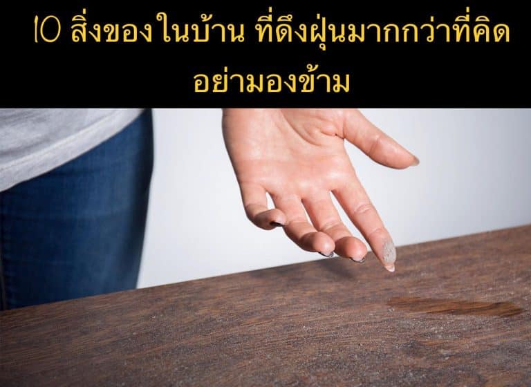 10 สิ่งของในบ้าน ที่ดึงฝุ่นมากกว่าที่คิด อย่ามองข้าม