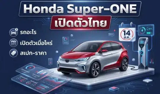 ปกบทความ Honda Super-ONE รถ EV เล็กสไตล์สปอร์ต เปิดตัวไทย 14 ส.ค.