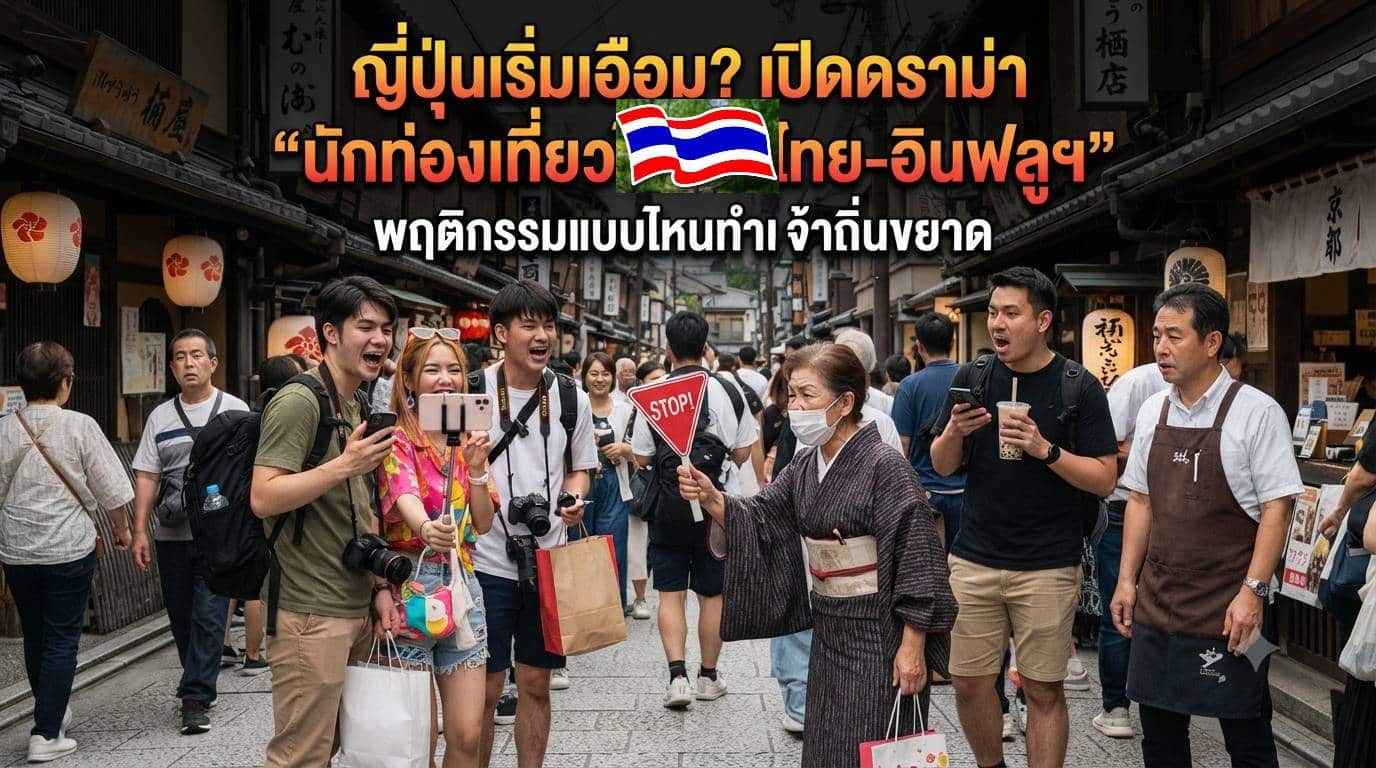 ญี่ปุ่นเริ่มเอือม ? เปิดดราม่า “นักท่องเที่ยวไทย–อินฟลูฯ” พฤติกรรมแบบไหนทำเจ้าถิ่นขยาด