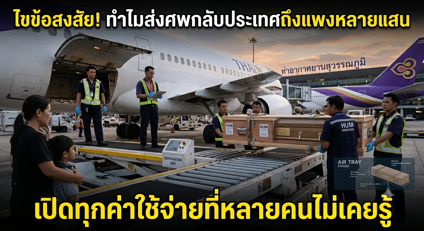 ไขข้อสงสัย ! ทำไมส่งศพกลับประเทศถึงแพงหลายแสน เปิดทุกค่าใช้จ่ายที่หลายคนไม่เคยรู้