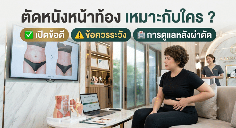 ตัดหนังหน้าท้อง เหมาะกับใคร ? เปิดข้อดี ข้อควรระวัง และการดูแลหลังผ่าตัด