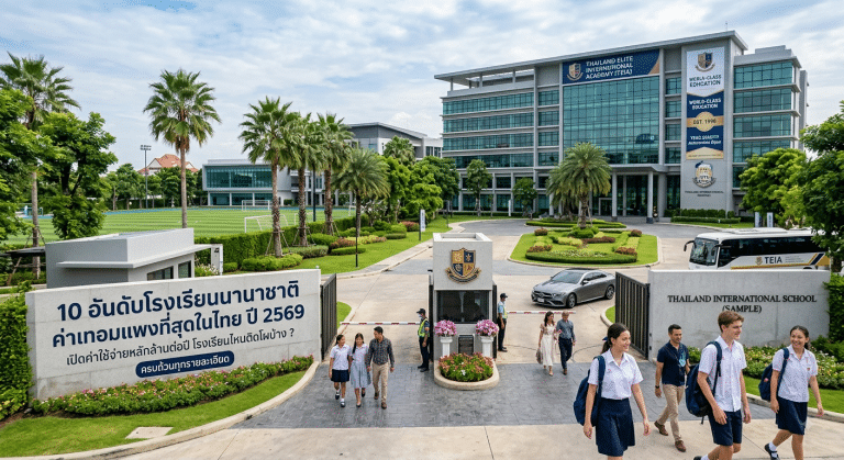 10 อันดับโรงเรียนนานาชาติ ค่าเทอมแพงที่สุดในไทย ปี 2569 เปิดค่าใช้จ่ายหลักล้านต่อปี โรงเรียนไหนติดโผบ้าง ?