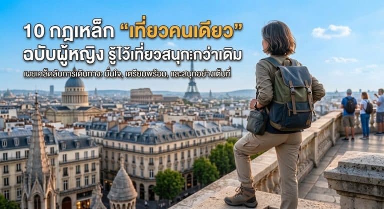 10 กฎเหล็ก “เที่ยวคนเดียว” ฉบับผู้หญิง รู้ไว้เที่ยวสนุกและปลอดภัยกว่าเดิม