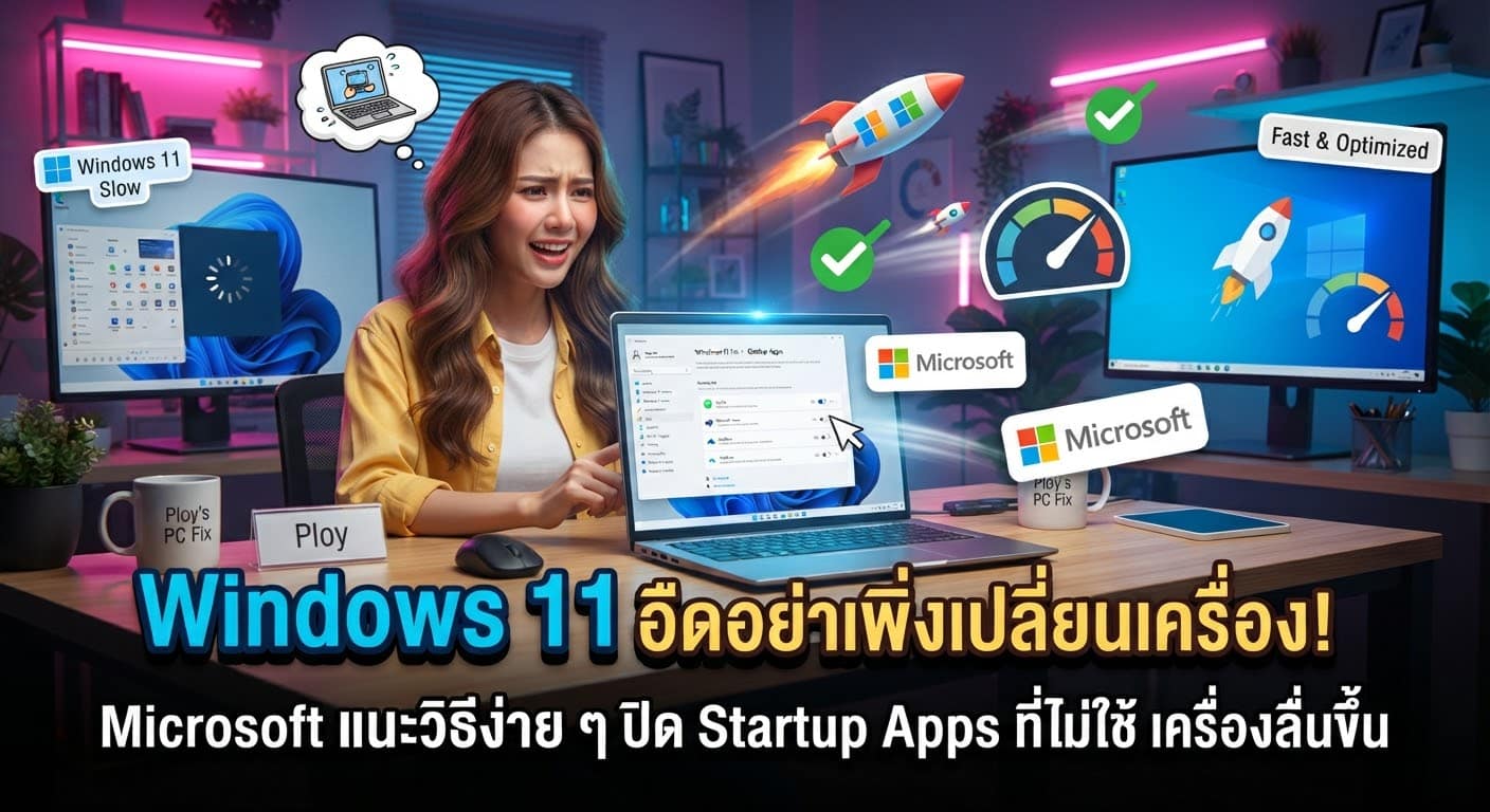 Windows 11 อืดอย่าเพิ่งเปลี่ยนเครื่อง ! Microsoft แนะวิธีง่าย ๆ ปิด Startup Apps ที่ไม่ใช้ เครื่องลื่นขึ้น
