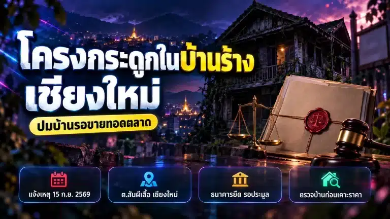 โครงกระดูก บ้านร้าง เชียงใหม่ ปมบ้านรอขายทอดตลาด