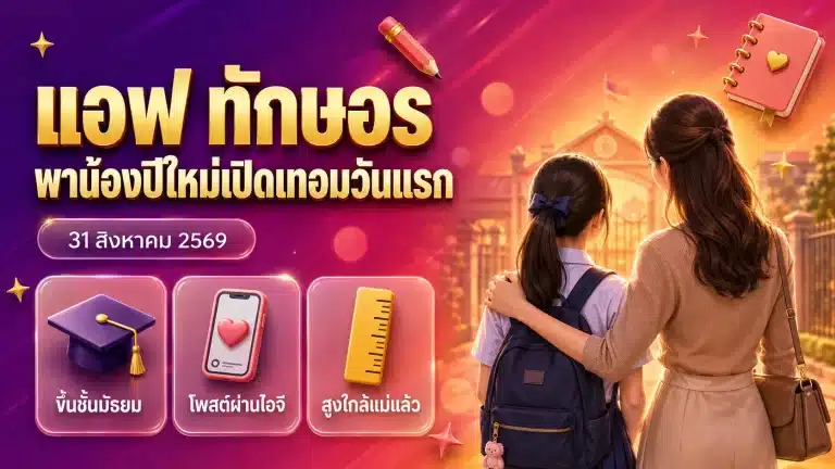 ทักษอร ภักดิ์สุขเจริญ พาน้องปีใหม่เปิดเทอมวันแรกชั้นมัธยม