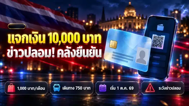 บัตรสวัสดิการแห่งรัฐ เงิน 10000 จริงไหม? คลังยืนยันข่าวปลอม