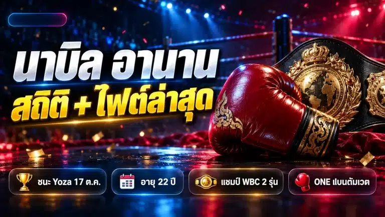 นาบิล อานาน คือใคร? ประวัติ แชมป์ สถิติ และไฟต์ล่าสุด 2026